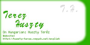 terez huszty business card